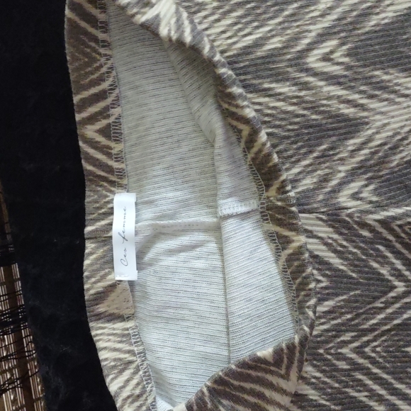 Women's Ces Femme Boho High-waist Chevron Print Bell Bottom Flared Pants - Picture 14 of 15